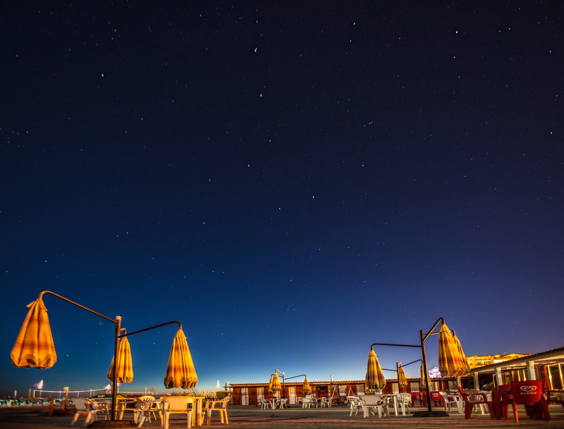 Bagno Gabry di notte sotto il cielo stellato